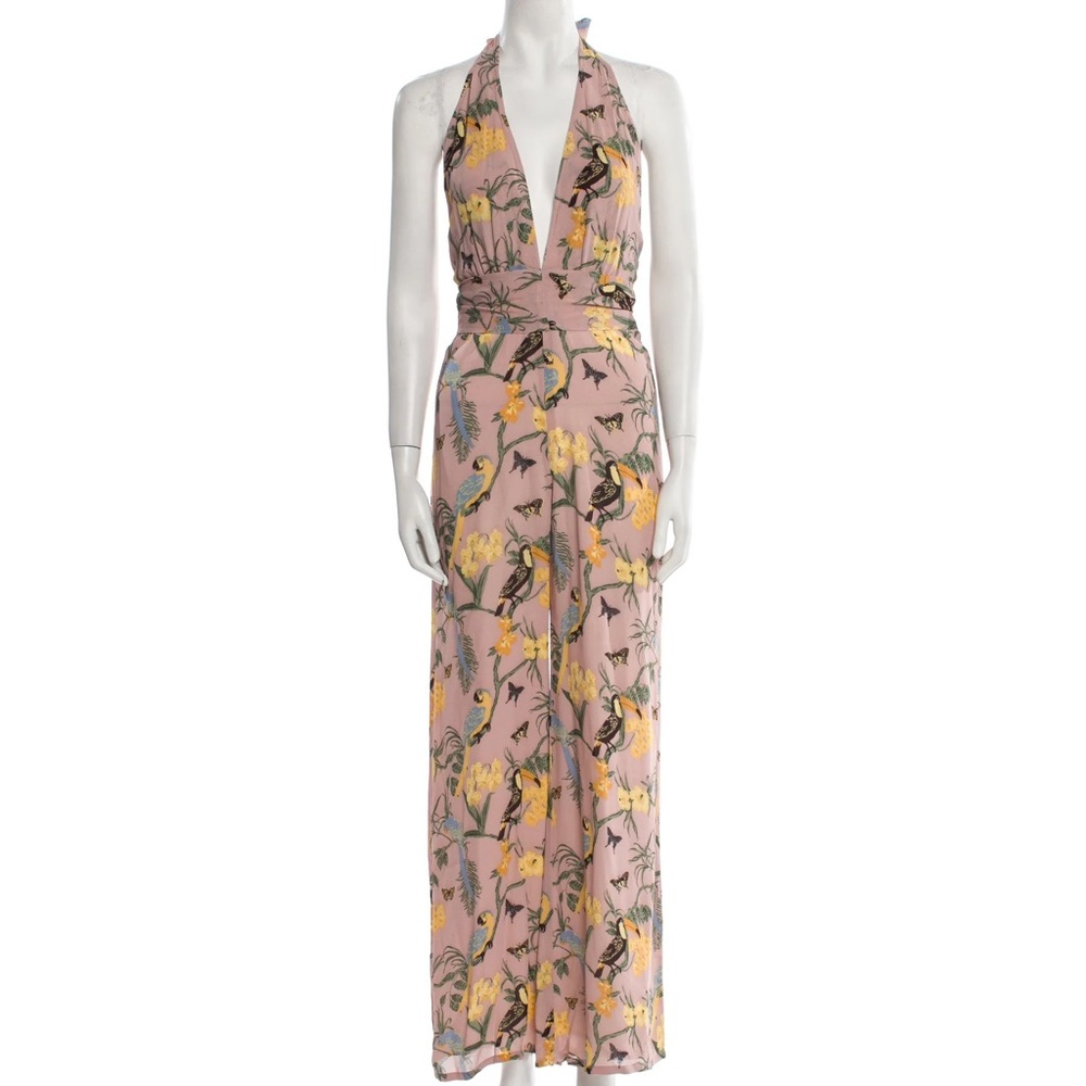 Reformation Pink Floral Jumpsuit size 2/small